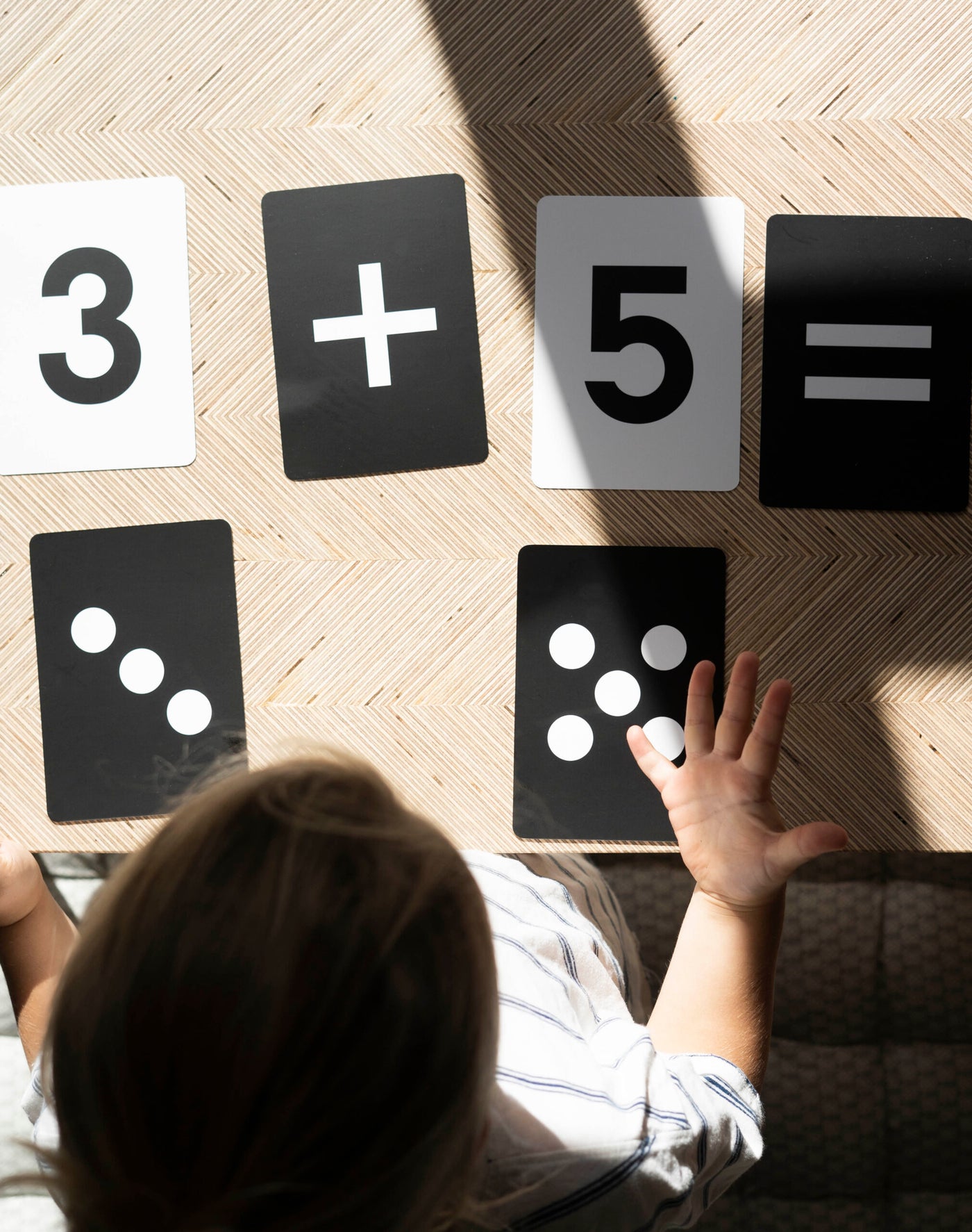Learn simple sums with the original Number flashcards by Happy Little Doers