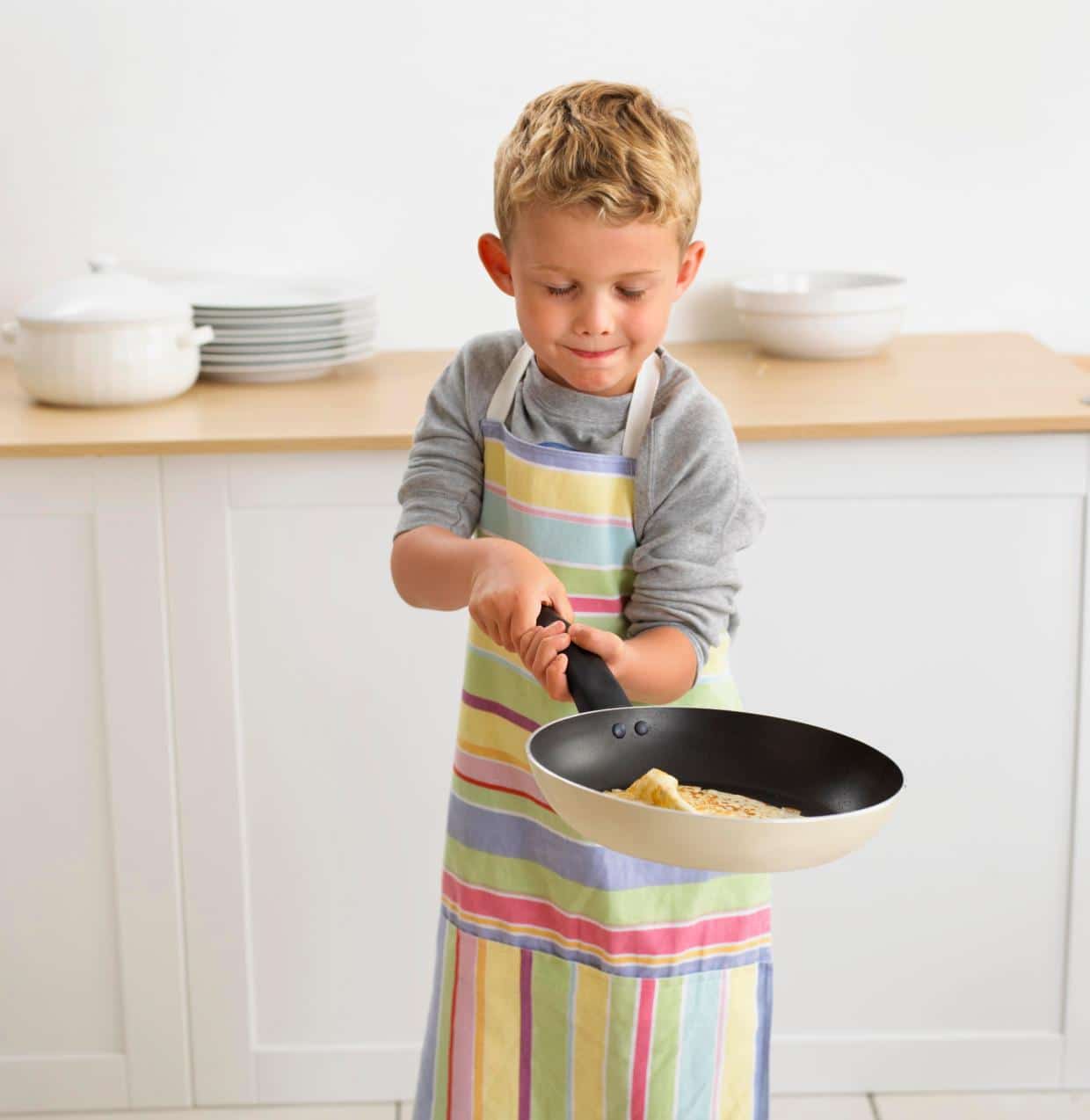 Pancake Flipping with Happy Little Doers