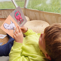 Dinosaur flashcards for learning Cretaceous, Jurassic and Mesozoic dinosaurs, pterosaurs and plesiosaurs