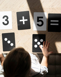Learn simple sums with the original Number flashcards by Happy Little Doers