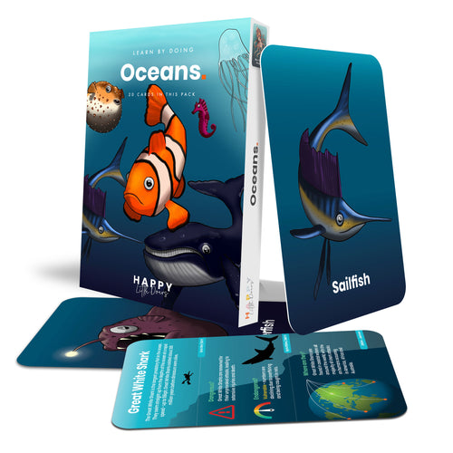 Ocean Activity Flashcards – learn about marine animals