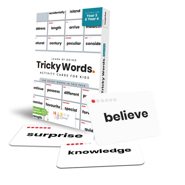 Tricky Words Flashcards - Year 3 & 4