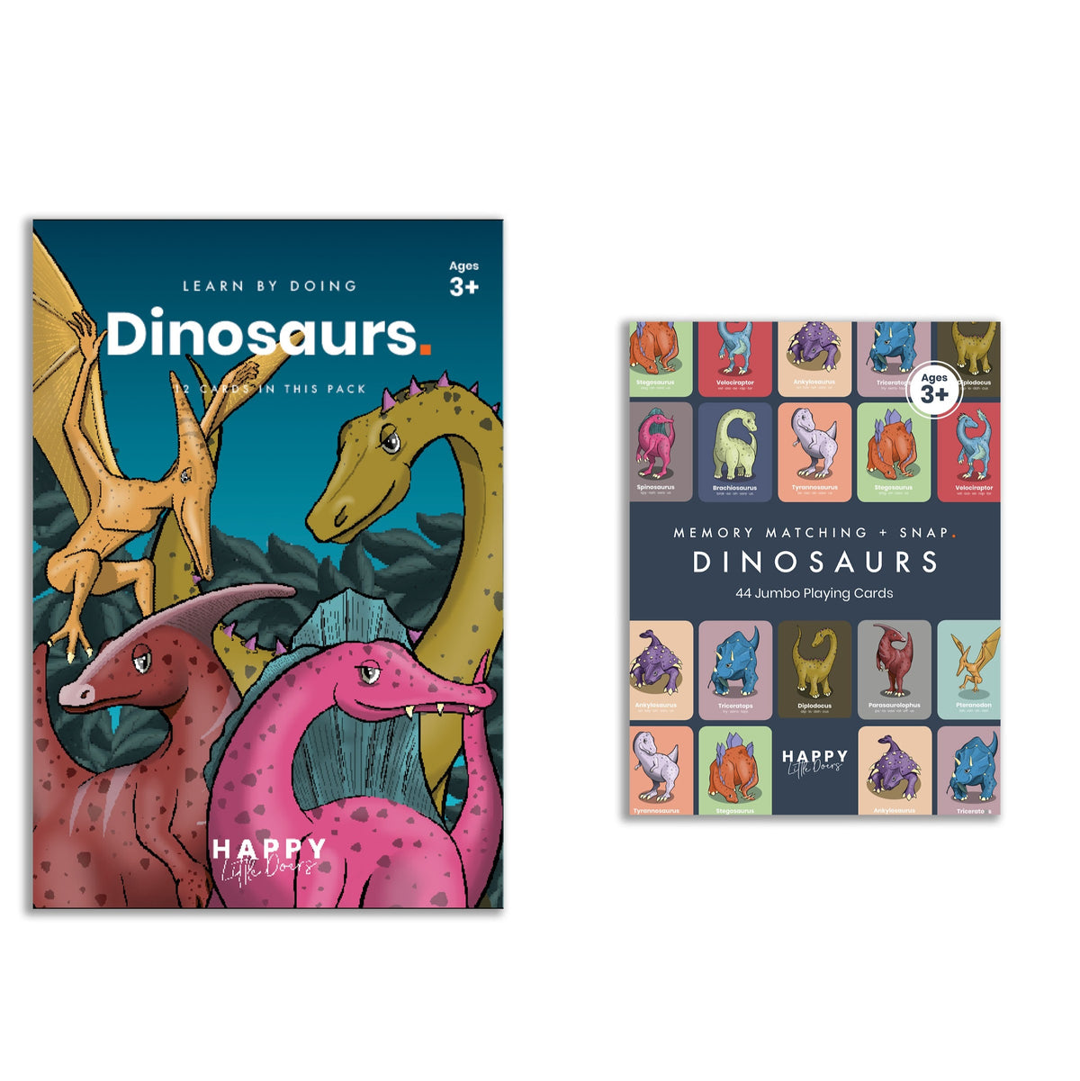 The Dinosaur Bundle — Dinosaur Activity Flashcards and the Memory Match + Snap Game
