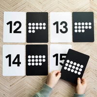 Numbers Flashcards - matching numerals to dot quantities
