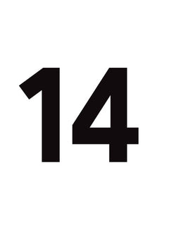 Number card: 14