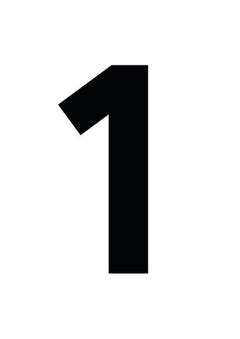 Number card: 1