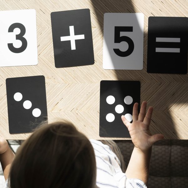 Learn simple sums with the original Number flashcards by Happy Little Doers