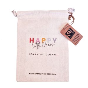 Small Draw String Branded Tote Bag