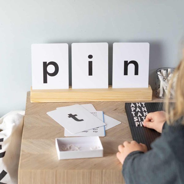 Personalised Wooden Flashcard Stand and Picture Holder