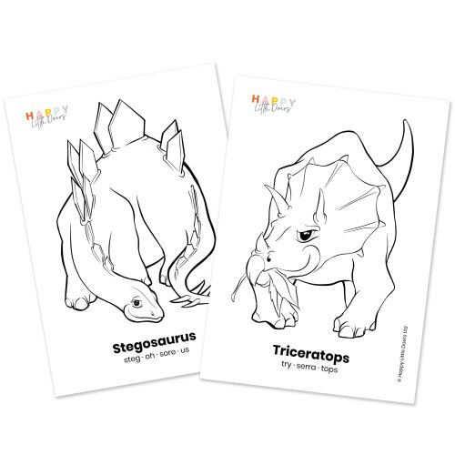 Colouring in Dinosaurs