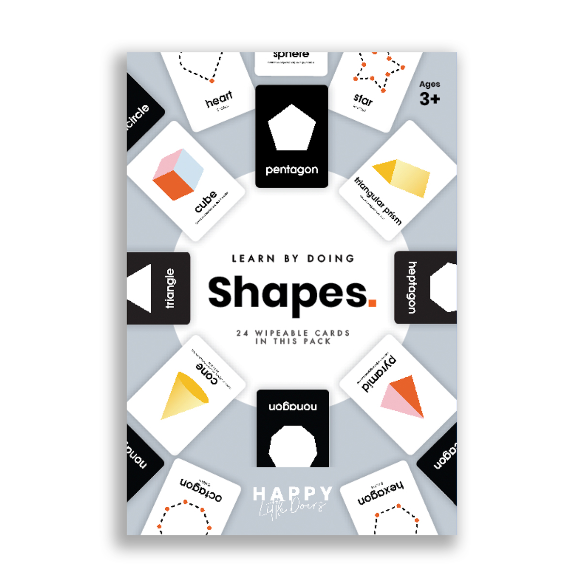 EYFS SHAPES perfect for small hands first learning flash cards 