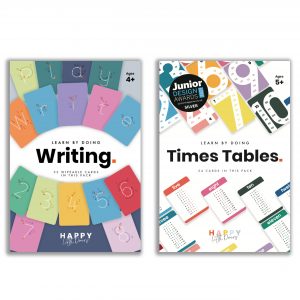The Practice Bundle - Writing and Times Tables Flashcards by Happy Little Doers