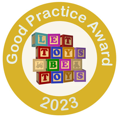 Happy Little Doers awarded the ToyMark Award by Let Toys Be Toys